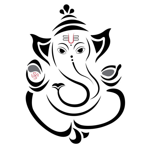 Lord Ganesha illustration with HyperTrack GPS festive greeting